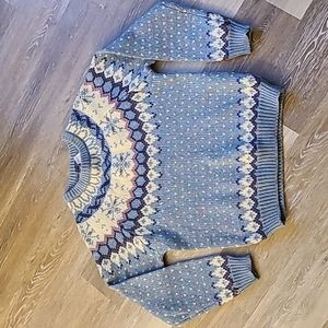 Woolrich Vintage Fair Isle Wool Sweater Size Medium